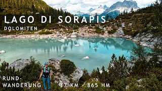 Sorapis See über die Forcella Marcuoira - Fantastische Wanderung - Dolomiten