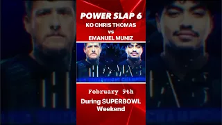 ‘KO CHRIS vs EMANUEL MUNIZ’ Power Slap 6, SUPERBOWL weekend Las Vegas! *crazy slaps* #shorts #short