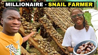 How a young lady built and own a profitable snail farm in Nigeria