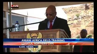 'AMANI a need to tackle African problems': President Zuma