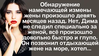 Обнаружение намечающейся измены жены произошло девять месяцев назад. Нет, Дима не следил специально