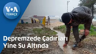 Depremzede Çadırları Yine Su Altında| VOA Türkçe