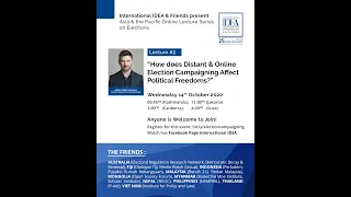 Lecture #2 - How does distant & online election campaigning affect political freedoms?