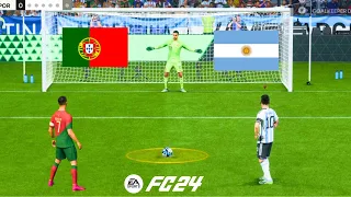 MESSI VS RONALDO ! ARGENTINA VS PORTUGAL ! WORLD CUP FINAL ! FC 24 PENALTIES