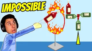 Most DANGEOUS Bottle Flip In Happy Wheels!