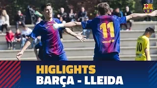 [HIGHLIGHTS] FUTBOL (Juvenil A): FC Barcelona – Lleida (3-0)