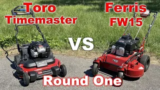 Toro Timemaster vs Ferris FW15 - Cut Quality (Round One)