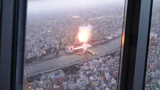 Sumida River Fireworks Festival 2019 from Tokyo Skytree (part 1 of 3) [RAW VIDEO]