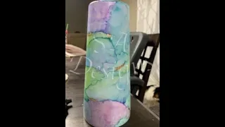 Watercolor Tumbler Tutorial