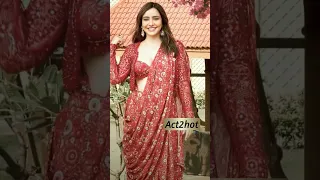 neha sharma Uff red saree look ❤#nehasharma #act2hot