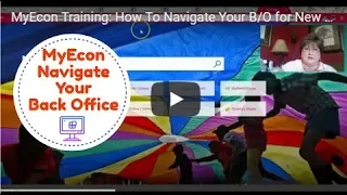 MyEcon Training: How To Navigate Your B/O for New Members