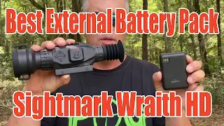 Best External Battery Pack For Sightmark Wraith HD