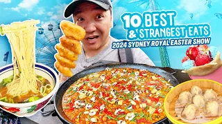 10 BEST & STRANGEST Carnival Eats in Australia at 2024 Sydney Royal Easter Show + CHINATOWN Noodles