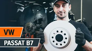 How to change front brake discs on VW PASSAT B7 Saloon [TUTORIAL AUTODOC]