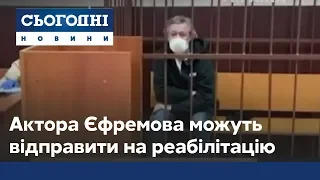 Российскому актеру Ефремову могут назначить лечение и реабилитацию от алкоголизма