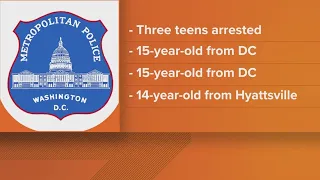 3 teens accused of carjacking, assaulting DC rideshare driver