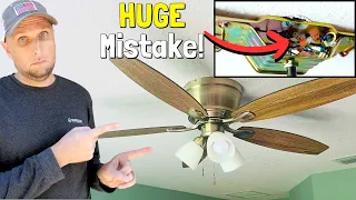 Avoid This VERY Common Mistake DIYers Make When Installing a Ceiling Fan | How To