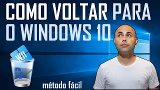 Como VOLTAR para o WINDOWS 10