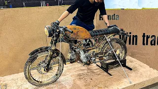 Full Restoration Of Ruined Classic Honda Win Motorbikes Upgraded To Win Racer Custom // Full Video