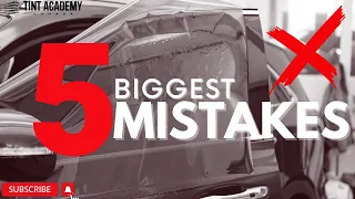 Top 5 Mistakes Beginner Window Tinters Make ❎ Window Tinting For Beginners ❎ Tint Course #automobile