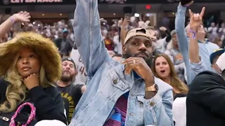 Lebron James gets huge standing ovation for Cleveland Cavaliers Fans Game 4 Cavs Vs Celtics