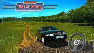 City Car Driving | Audi S4 Quattro | (265hp) [steering wheel gameplay
