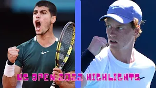 C. Alcaraz VS J. Sinner | US Open QF Full Match Highlights