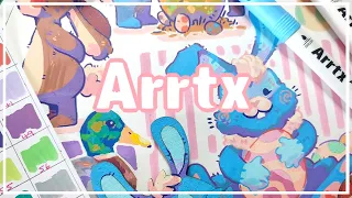 Painting with Pens || It's Easter??🐰🥚 || FT. ARRTX Acrylic Markers