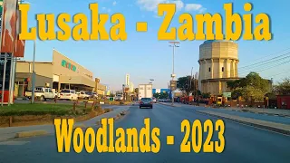 ZAMBIA - Driving Around Woodlands-Kabulonga to Tokyo Way (HD)