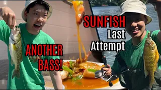 24HOUR I EAT WHAT I CATCH FISHING CHALLENGE | CANADIAN BASS CATCH & CUISINE