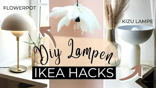 DIY IKEA Hack | 5 DESIGNER LAMPEN für 30€ einfach & schnell selber machen | FlowerPot DIY