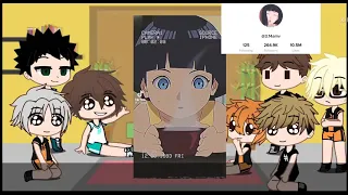 Haikyuu react to Kageyama past as Himawari || Haikyuu x Boruto || original