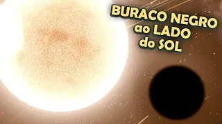 Coloquei um BURACO NEGRO ao LADO do SOL, Aconteceu ISSO - Universe Sandbox 2