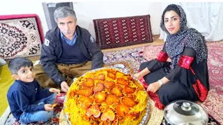 The life and cooking routine of a village girl in Iran/Rural life in Iran/How to prepare pasta