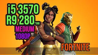 R9 280 3GB + i5 3570 - 1080P @ MEDIUM -  Fortnite FPS Test and Gameplay