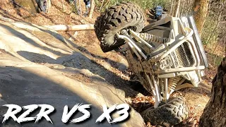 RZR VS X3 BEATDOWN! | CARNAGE, FULL SENDS, & ROLL OVERS @ Hollerwood