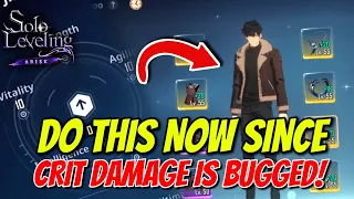 *Crit Damage Is Bugged* Do these changes now to do more damage in Solo Leveling Arise! Hindi Guide