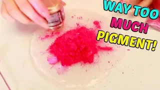 ADDING WAY WAY TOO MUCH PIGMENT TO SLIME Slimeatory #537