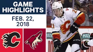 NHL Game Highlights | Flames vs. Coyotes - Feb. 22, 2018