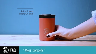 Travel Tumbler by 24Bottles | FAQ - Care & Use
