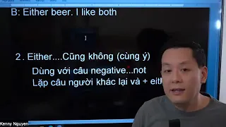 Livestream 13: Mình giúp các bạn chữ EITHER và NEITHER, phát âm và từ vựng