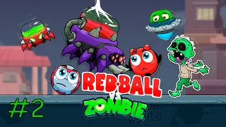 КРАСНЫЙ ШАРИК против ЗОМБИ #2 | Red Ball 4 All Balls