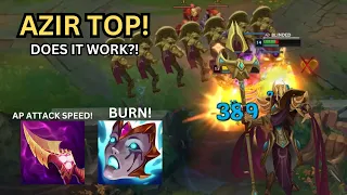 AZIR AUTO ATTACKS BURN HIS WAY THROUGH MY HEART! IT HURTS TO PLAY! A-Z Top Lane Challenge!