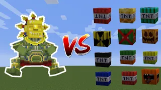 Barako, the Sun Chief | Mowzie's Mobs vs All tnt in Minecraft