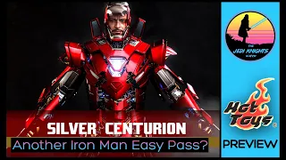 Hot Toys Iron Man 3 Silver Centurion Armor Suit Up Version Preview