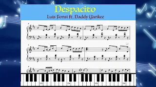 Despacito - Luis Fonsi ft. Daddy Yankee Piano with Sheet Music