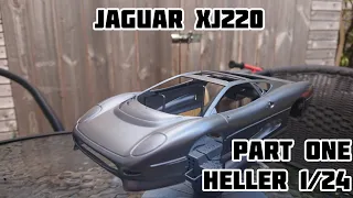 Jaguar XJ220 1/24 by Heller - part 1 - Prepping bodywork and building the V6 Turbo (Italeri/Revell)