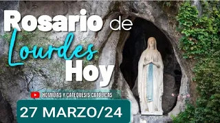 ⚘️💐 ROSARIO DE LOURDES HOY MIÉRCOLES 27 DE MARZO 2024. MISTERIOS GLORIOSOS ⚘️💐