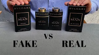 Fake vs Real Bvlgari Man in Black Perfume EDP