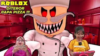 LARI DIKEJAR TUKANG PIZZA SEREM 😱😱  NO TERIAK CHALLENGE ROBLOX INDONESIA